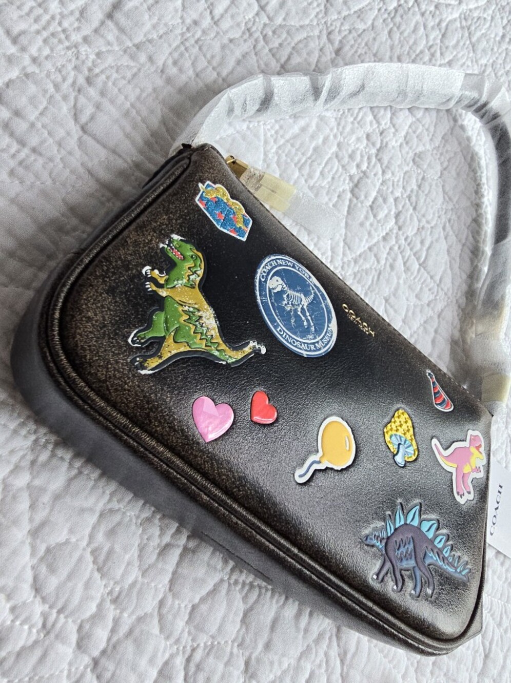 Coach Rexy 10th Anniversary Plaza 18 Loved Leather Bag - Picture 2 of 10